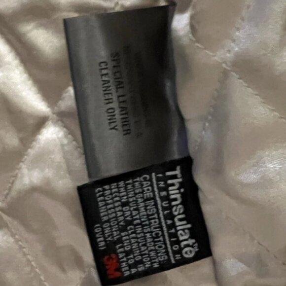 Vintage Wilsons Black Leather Jacket Quilted Lined Coat Women’s Size M - Picture 7 of 8